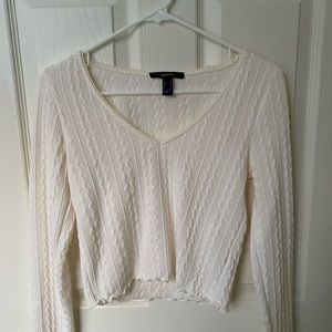 Forever 21 Knitted Long Sleeve Shirt